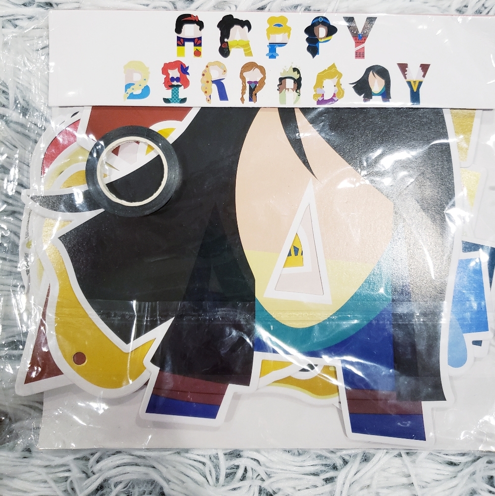 Princess birthday banner
